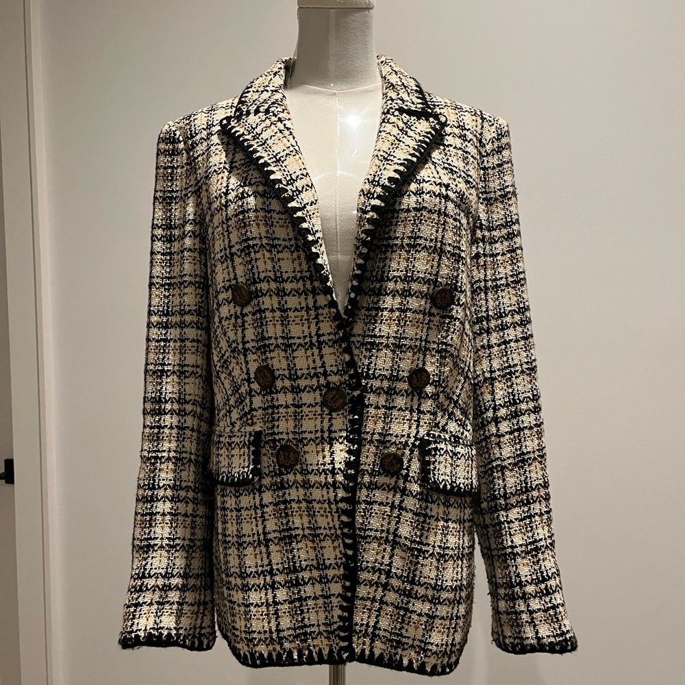 Women's Tweed Double-Breasted Jacket